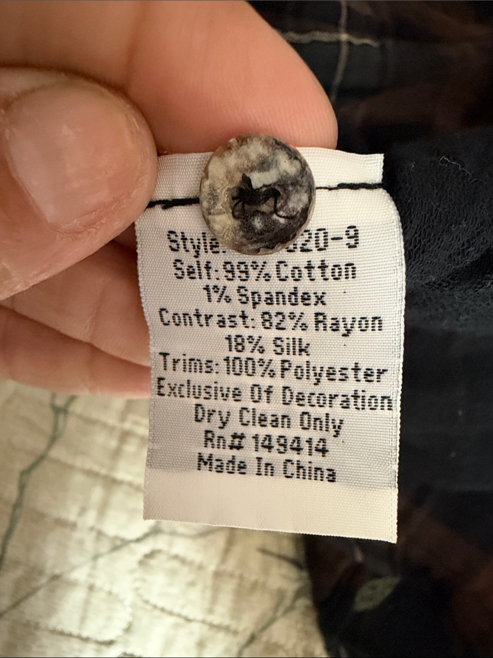 Johnny Was Krysha Velvet Placket Shirt - Picture 9 of 11